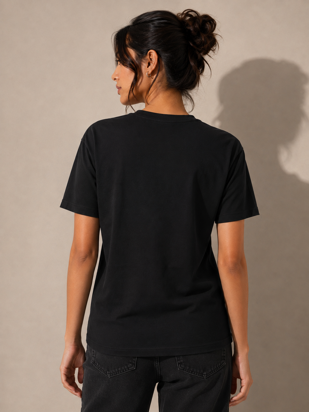 Beatnik Oversized Embossed Figure Puff Print T-shirts