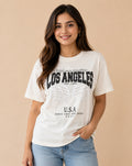 Beatnik Embossed Figure Puff Print Oversized T-shirts
