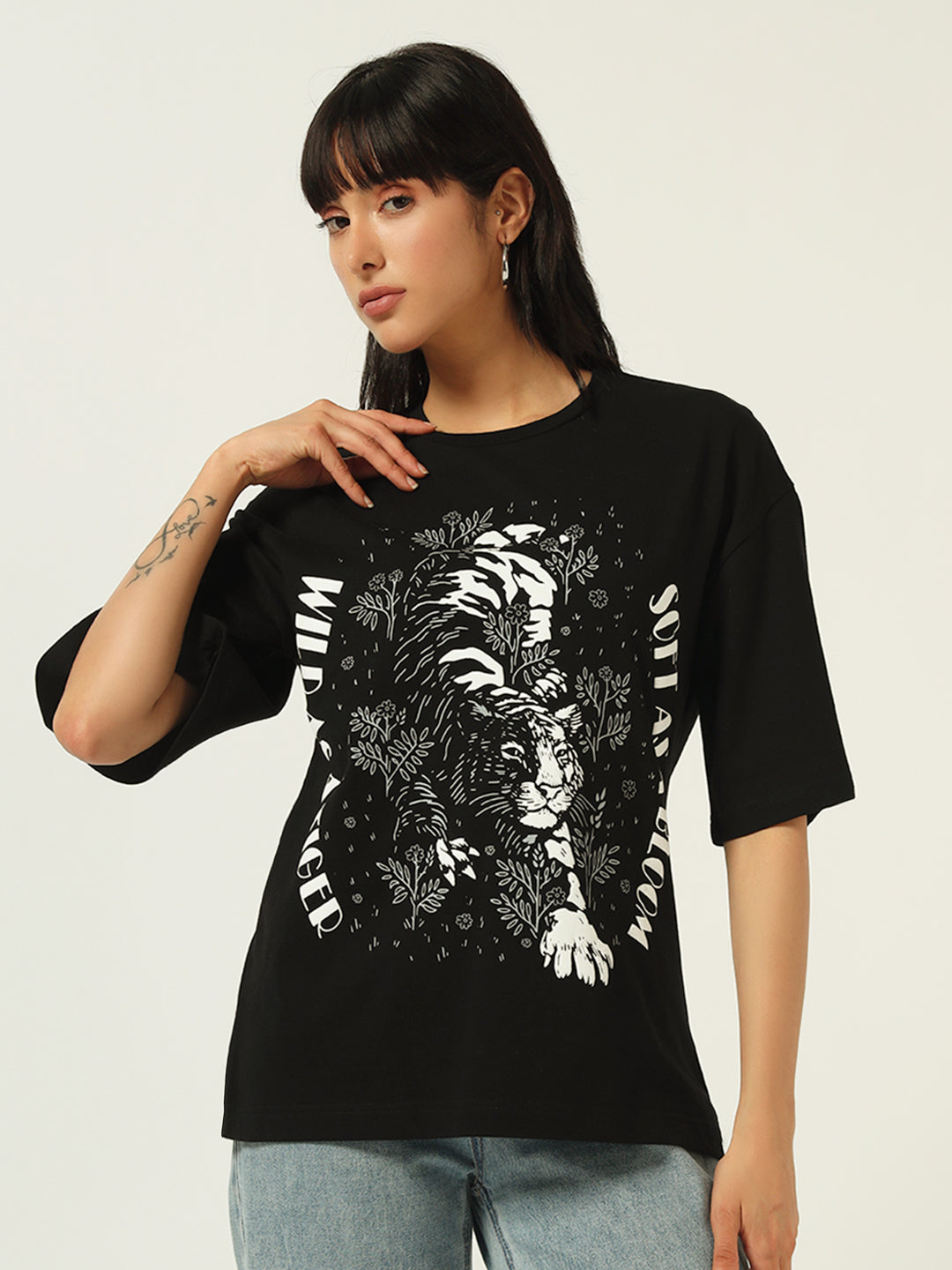 Beatnik Screen Print Black T-shirt