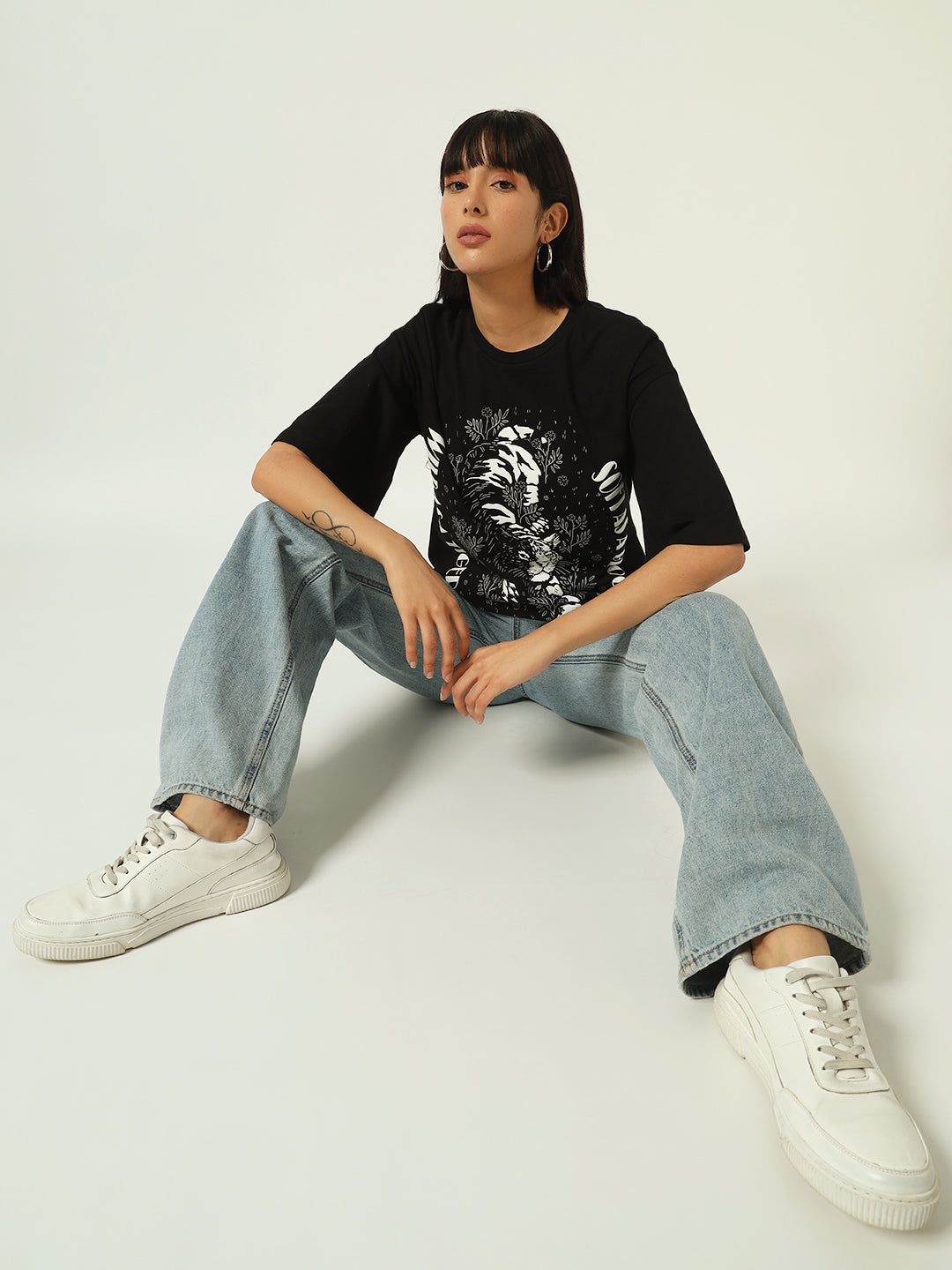 Beatnik Screen Print Black T-shirt