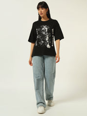 Beatnik Screen Print Black T-shirt