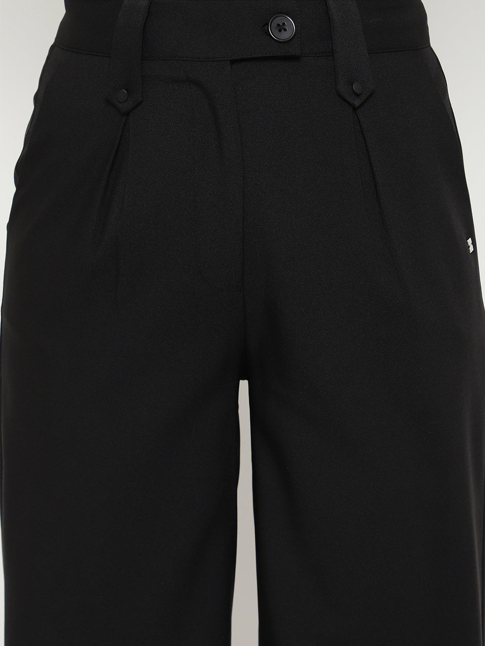 Beatnik Black Straight Trousers Beatnik