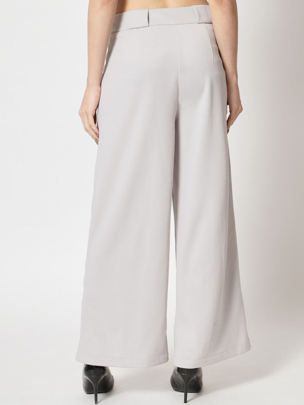 Beatnik Grey Flare  Womens Trousers Beatnik India