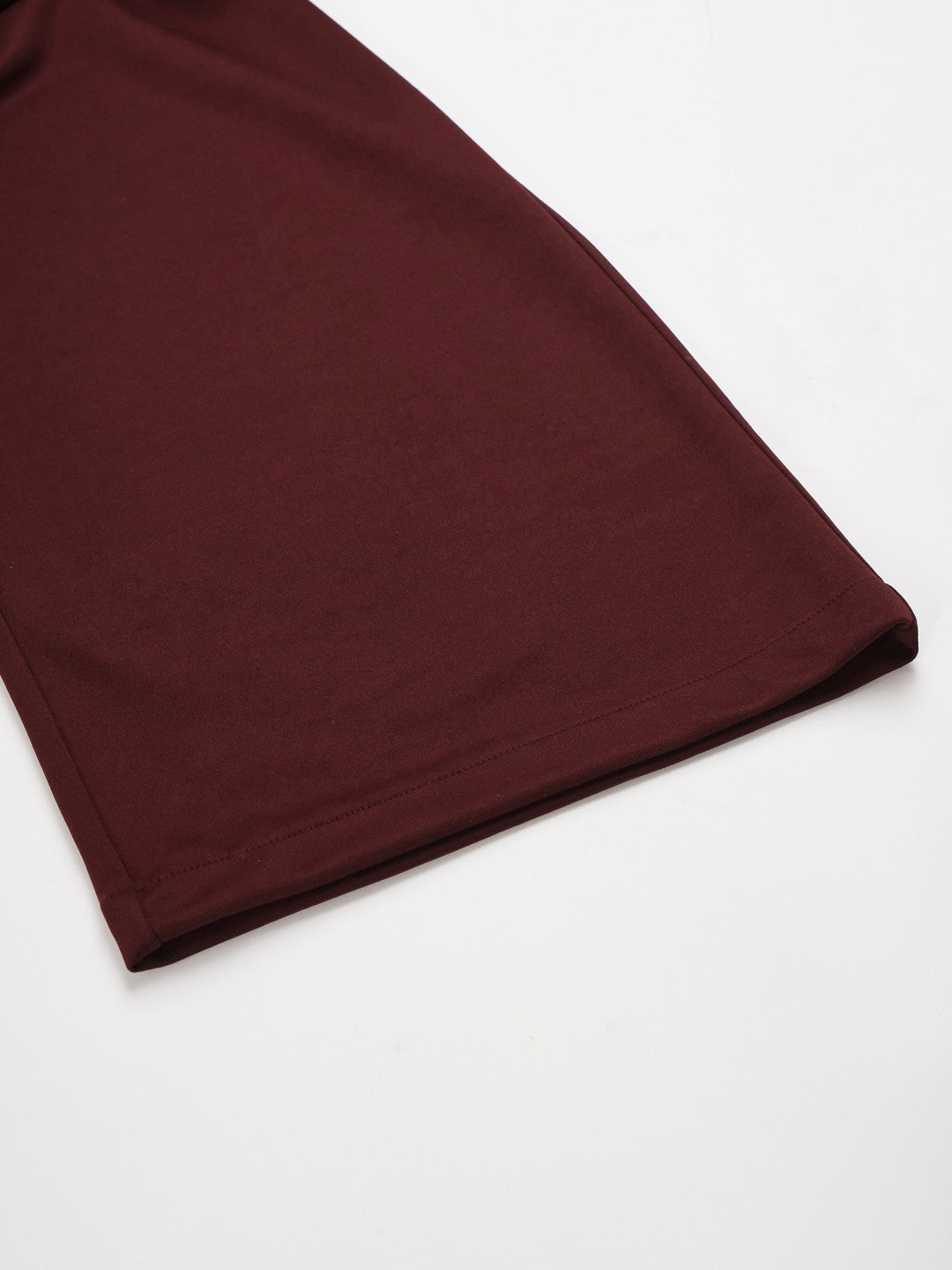 Beatnik Maroon Flare  Womens Trousers Beatnik India