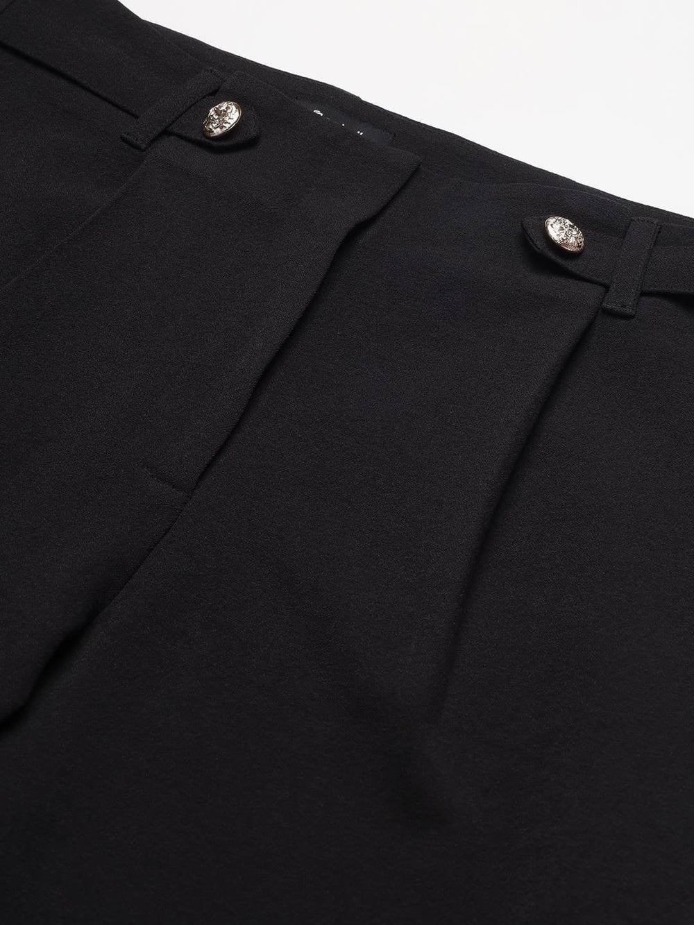 Beatnik Wide Leg Full Length Solid Womens Trousers Beatnik India