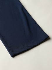 Beatnik Wide Leg Full Length Solid Womens Trousers Beatnik India