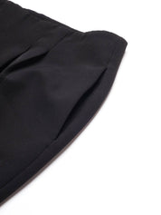 Beatnik Pleated Ankle Length Solid Womens Trousers Beatnik India