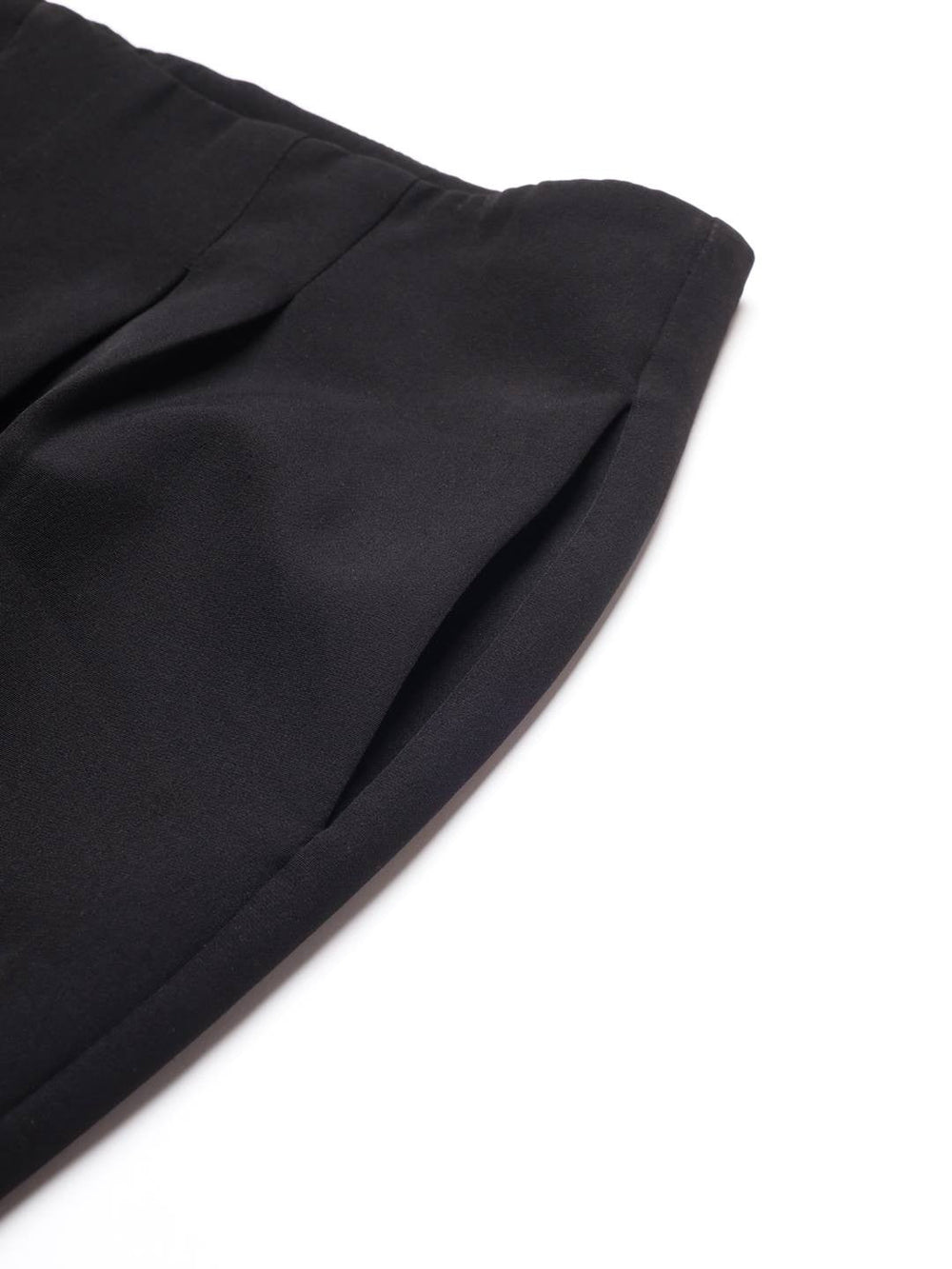Beatnik Pleated Ankle Length Solid Womens Trousers Beatnik India