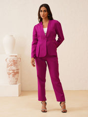 Beatnik Dark Magenta Formal Womens Trousers Beatnik