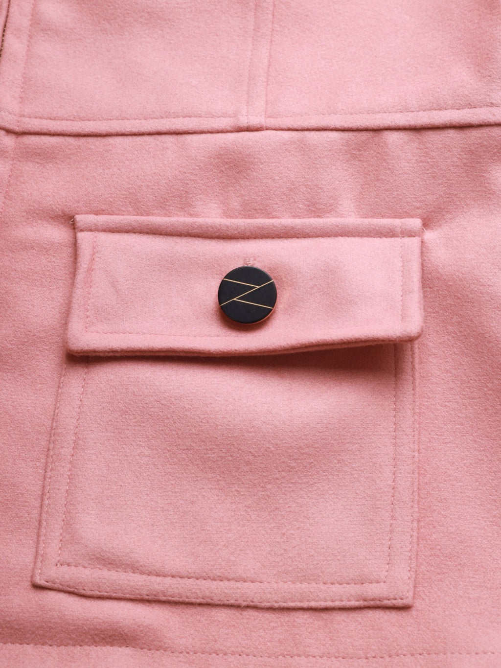 Beatnik Party Wear Stand Collar Full Cuffed Sleeves Front Open Pink Jacket